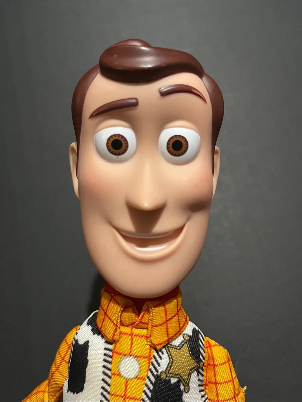 Disney Pixar Push Belly Talk 15” Toy Story Woody Doll Figure Thinkway Toys
